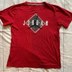 Kids sz XL 18/20 Jordan red shirt